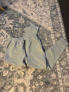 Light Grey Women's Drawstring Joggers – Casual Track Pants